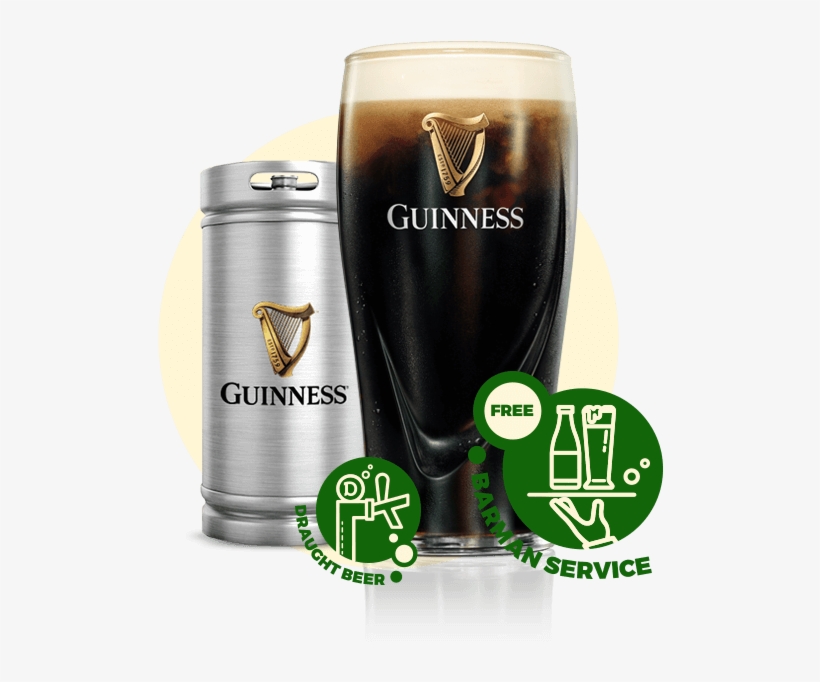 Guinness Draught Beer Packages - Transparent Pint Of Guinness, transparent png #8159788