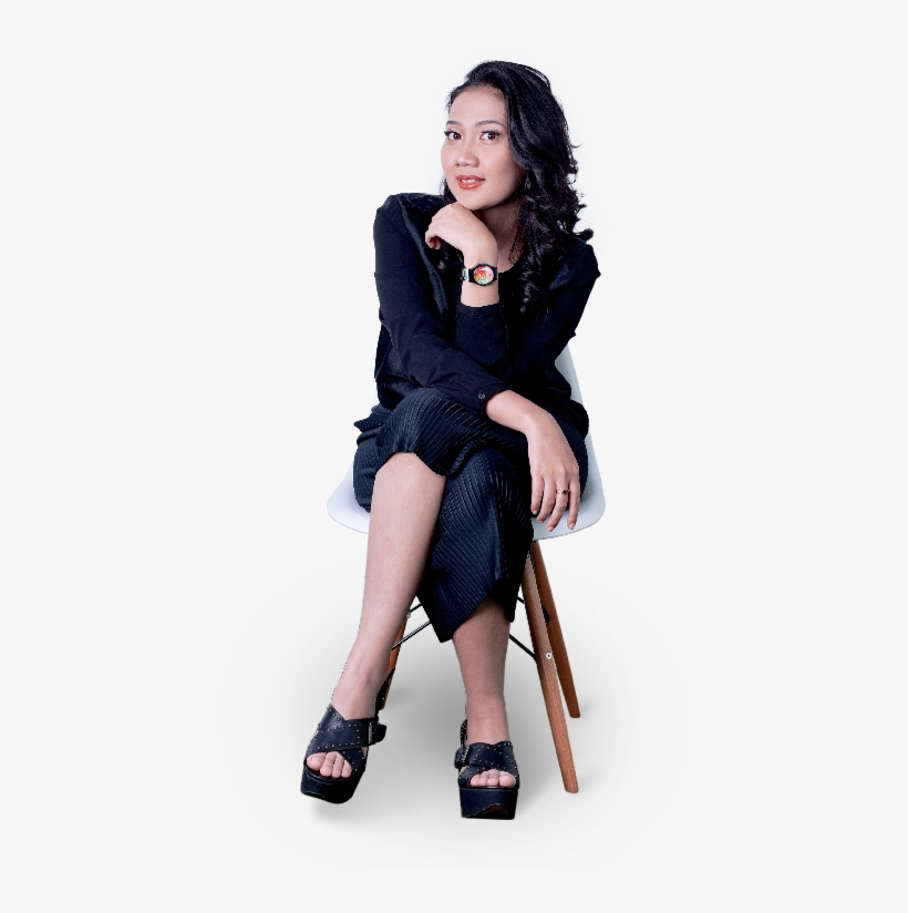 Jesslyn Black - Sitting, transparent png #8160065