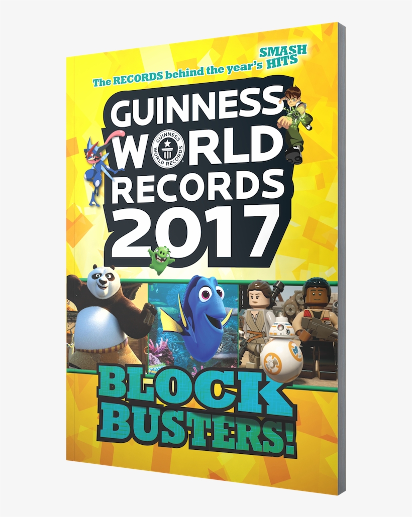 Guinness World Records 2017 Blockbusters Book Front - Poster, transparent png #8160451