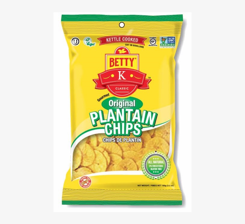 Betty K Foods Plantain Chips, Original - Betty K Foods, transparent png #8161034