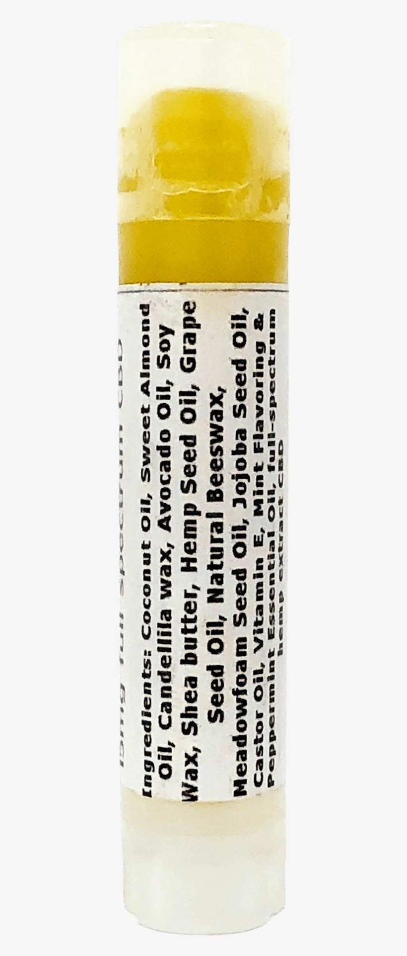 Reverse Label Of Cbd Infused Candalila Lip Balm - Acrylic Paint, transparent png #8161108