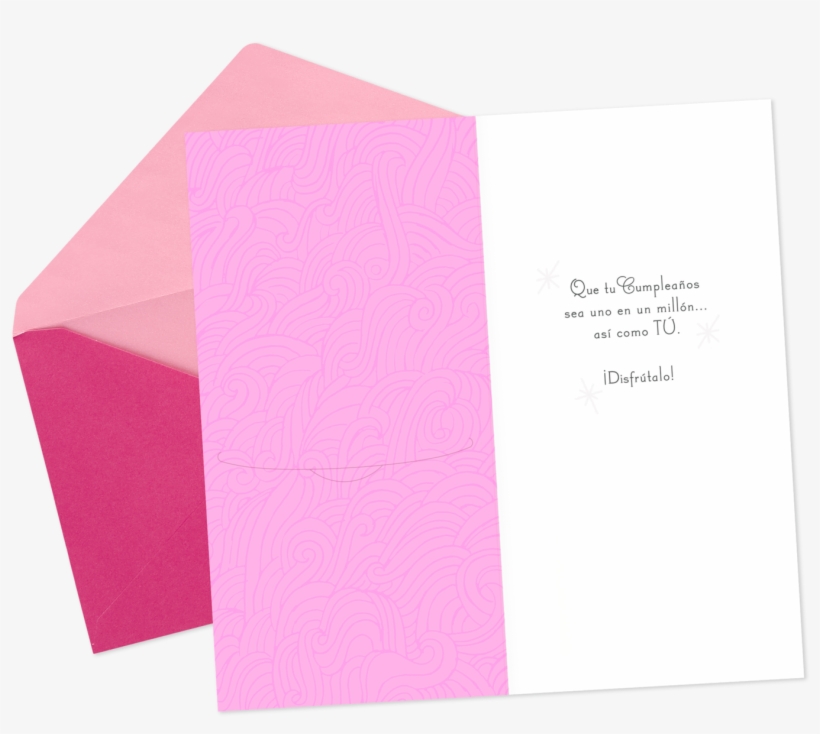 One In A Million Spanish-language Money Holder Birthday - Paper, transparent png #8161229