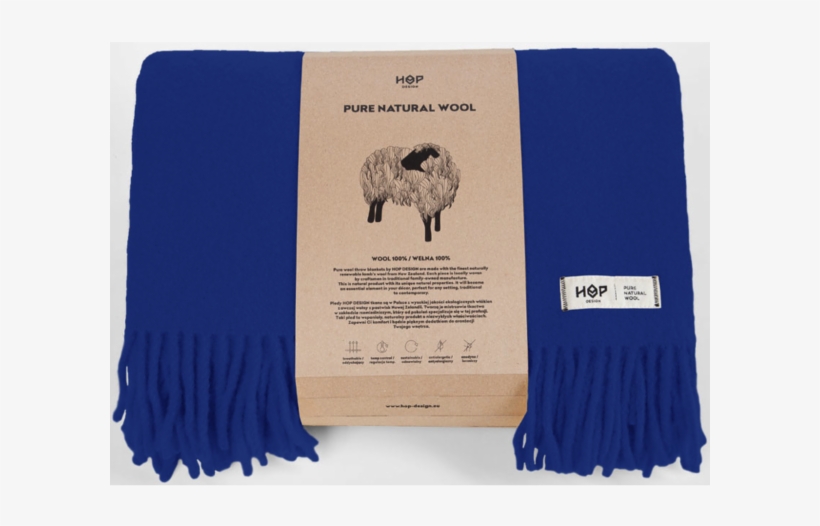 Wool Blanket Yeti Cobalt Blue - Blanket, transparent png #8161258