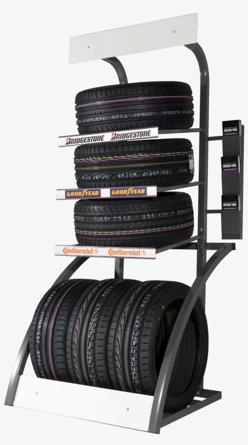 Tire Displays - Car Tyre Display Stand, transparent png #8161349