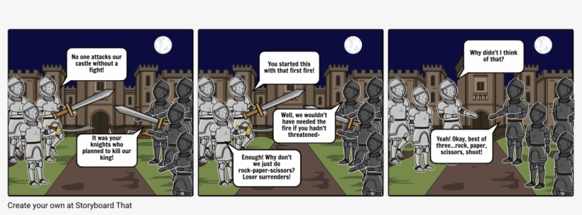 Rock Paper Scissors Knights - Cartoon, transparent png #8161847