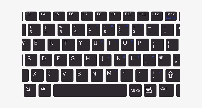 Keys Clipart Keyboard - Control Flecha Hacia Abajo, transparent png #8162024
