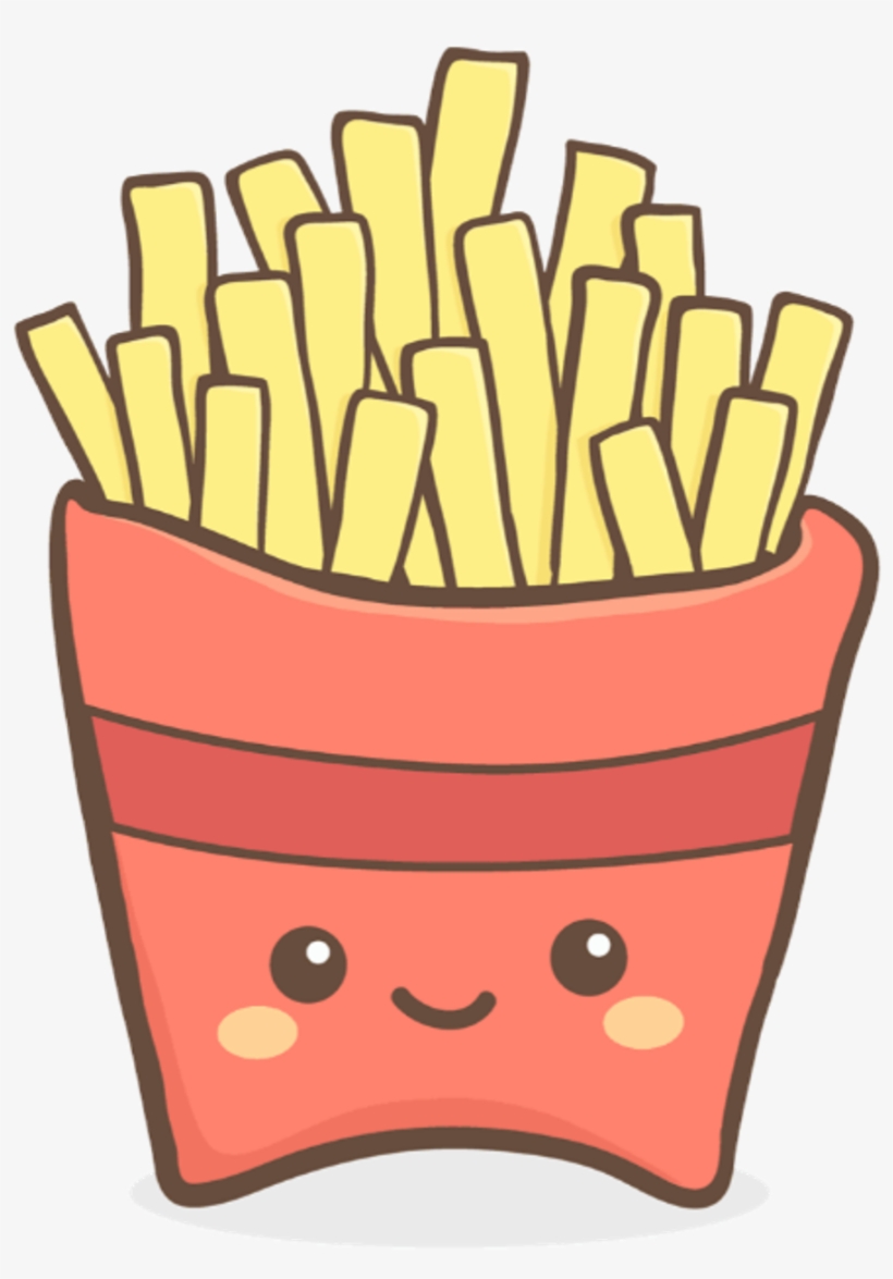 Scfrenchfries Sticker - Cartoon Kawaii Fast Food, transparent png #8162254