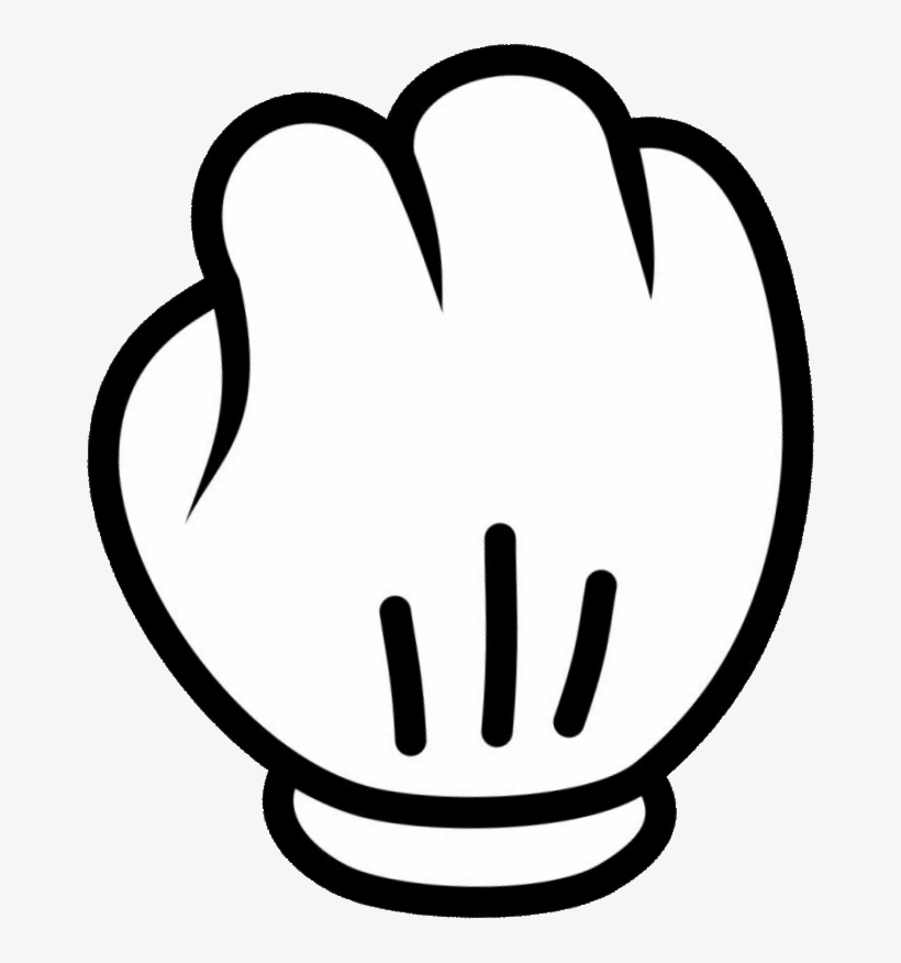 Rock Paper Scissors - Mickey Mouse Hand Drawing, transparent png #8162314