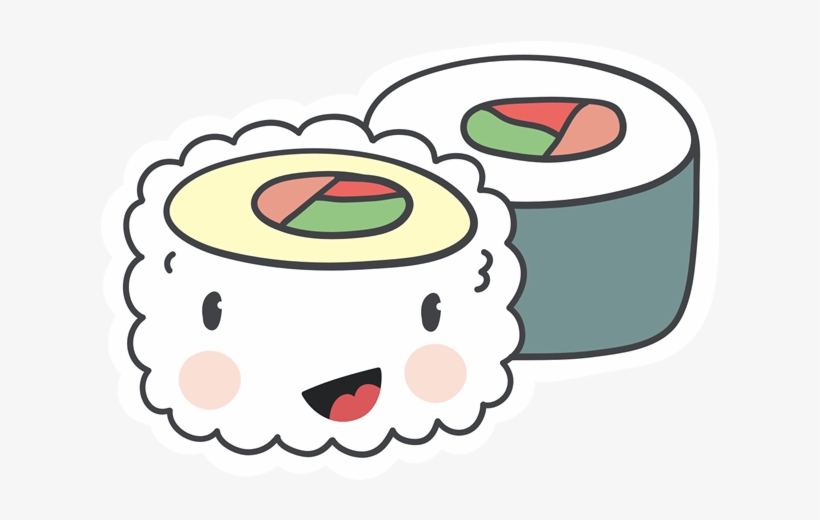 Happy Sushi - Thought Bubble Clipart Transparent, transparent png #8162317