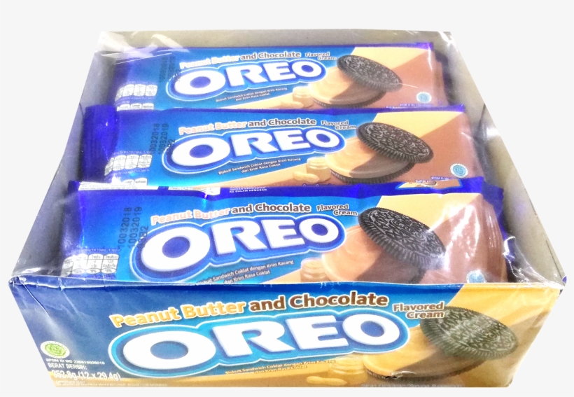 Oreo Peanut Butter & Choco - Sandwich Cookies, transparent png #8162750