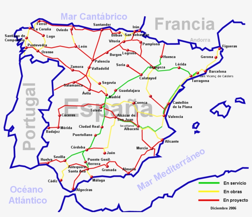 File - Ave-diciembre2006 - Economía Española Y La Globalización, transparent png #8162933