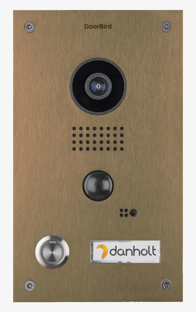 Video Door Station In Stainless Steel With Bronze Look - Door, transparent png #8163666