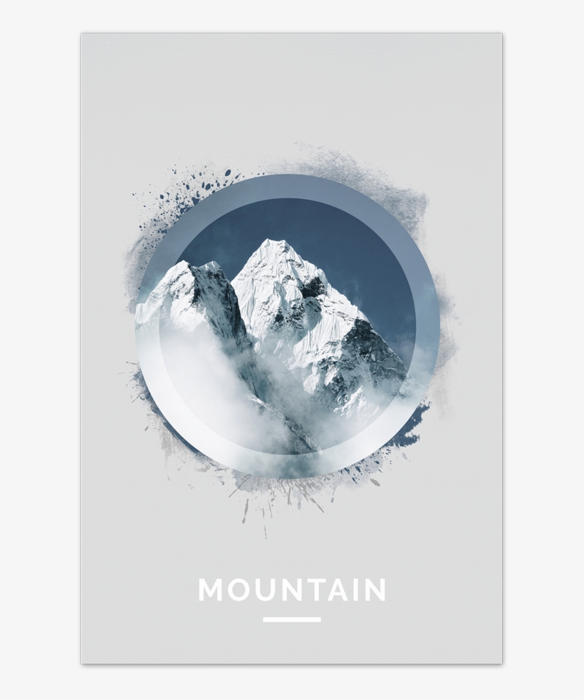 Mountain Art Card - Poster, transparent png #8163744