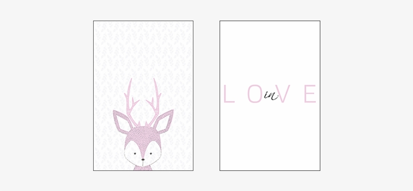 Baby Deer In Love - Sketch, transparent png #8164030