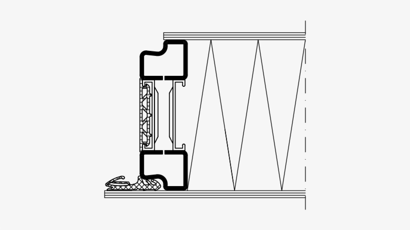 Thermally Insulated Sheet Metal Door With Burglary - Line Art, transparent png #8164218