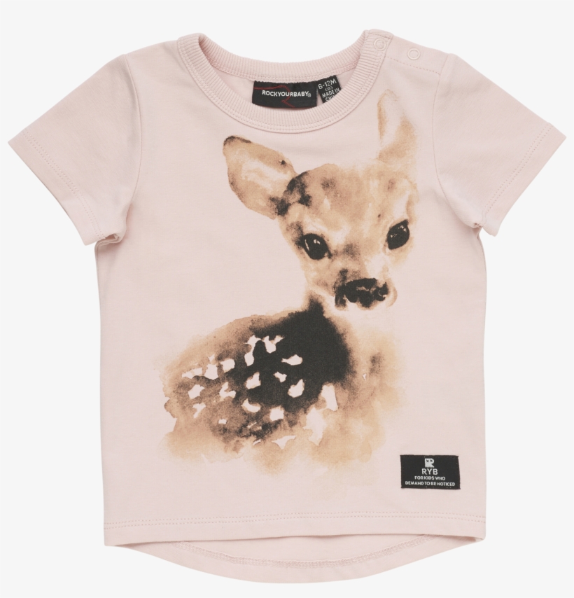 Rock Your Baby Fawn Darling Ss T-shirt, transparent png #8164259