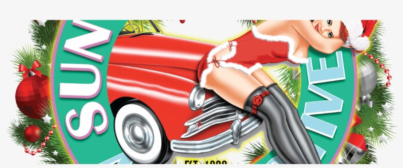 Sun Valley Christmas Pinup Go Sml - Christmas Automotive Pinup, transparent png #8166096