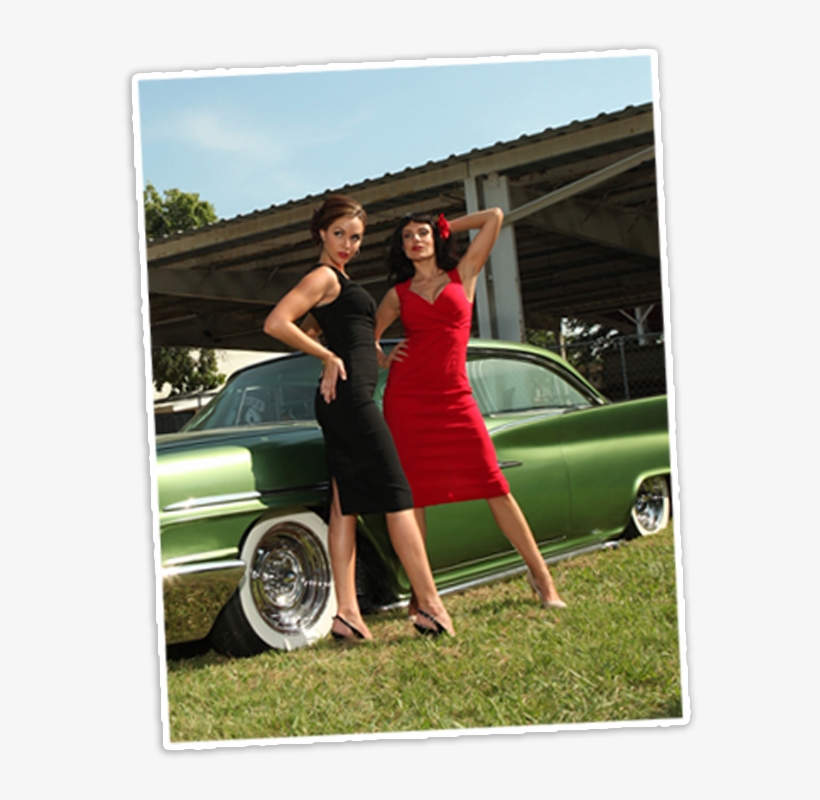 Pinup Burlesque Costume New Orleans Nola French Quarter - Classic Car, transparent png #8166178