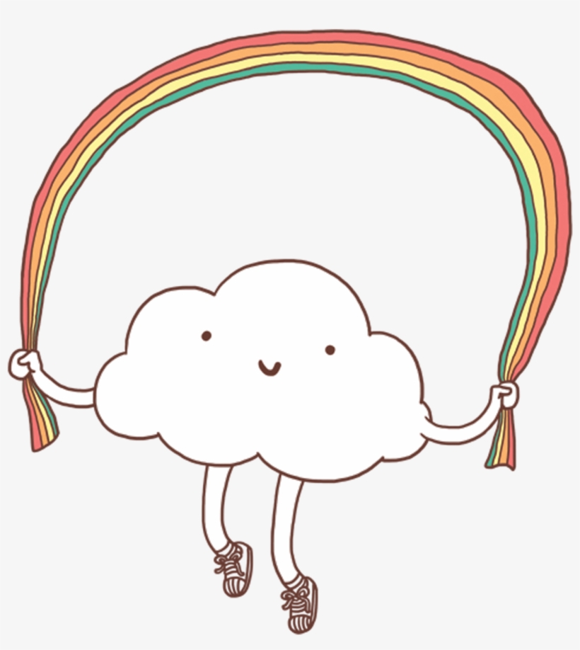 Skipping Rainbow - Tattly, transparent png #8166276