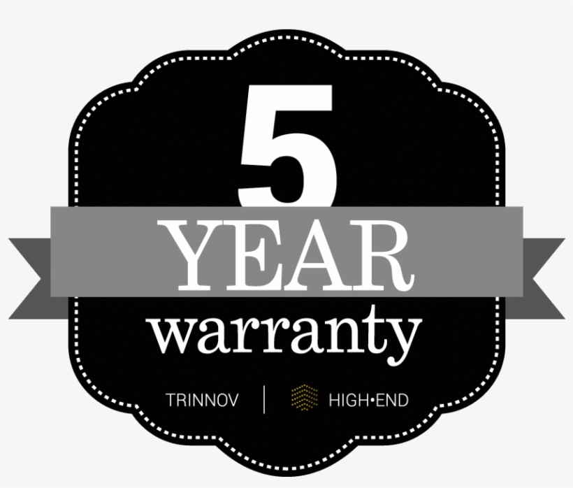 Trinnov Now Offers 5 Year Warranty On High-end Products - Label, transparent png #8166943