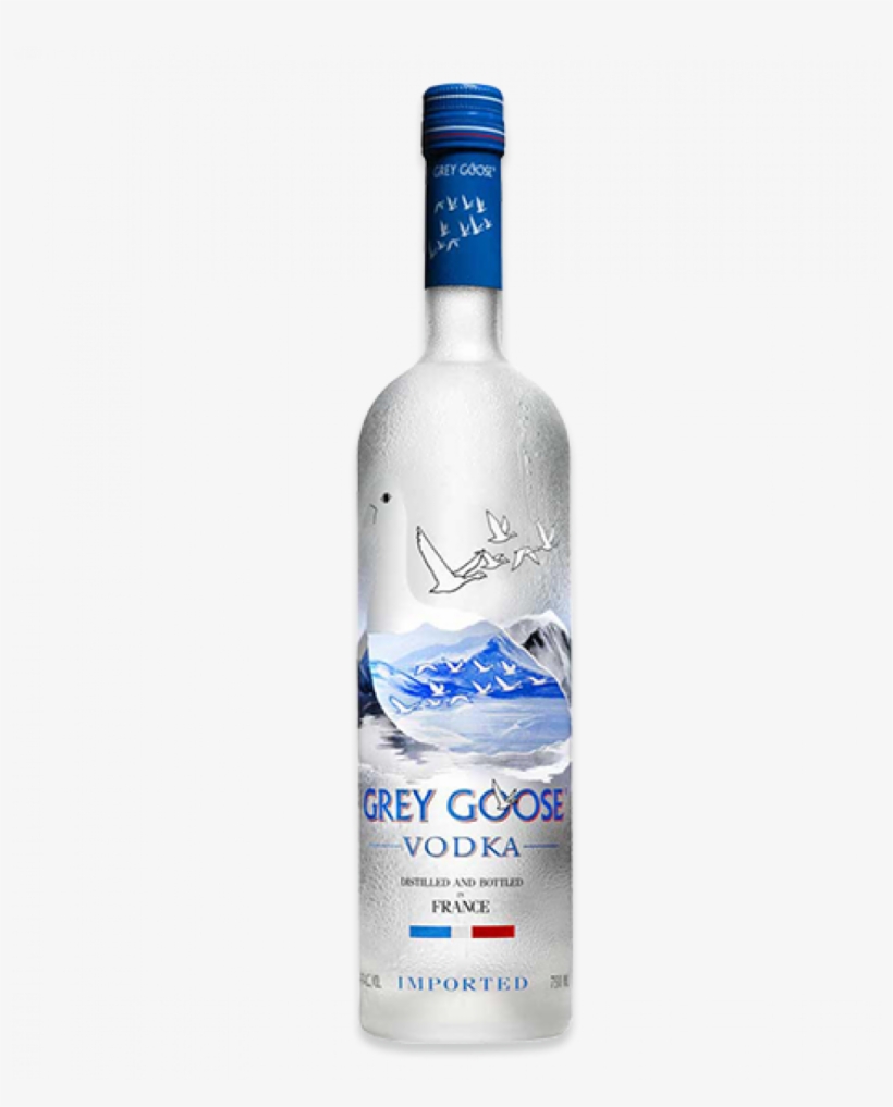 Grey Goose Vodka 700ml - Grey Goose 1 Litre, transparent png #8166962