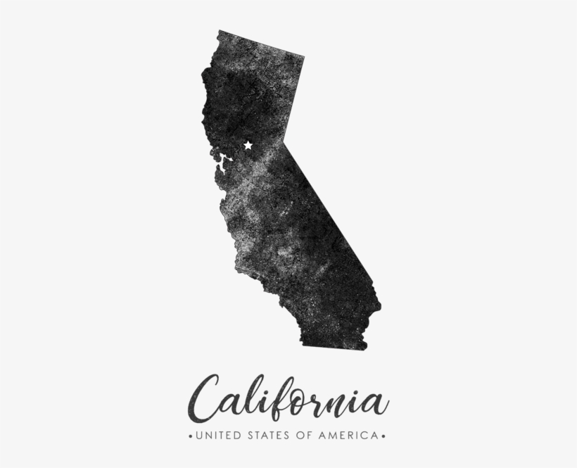 Bleed Area May Not Be Visible - California State Map Art, transparent png #8168205