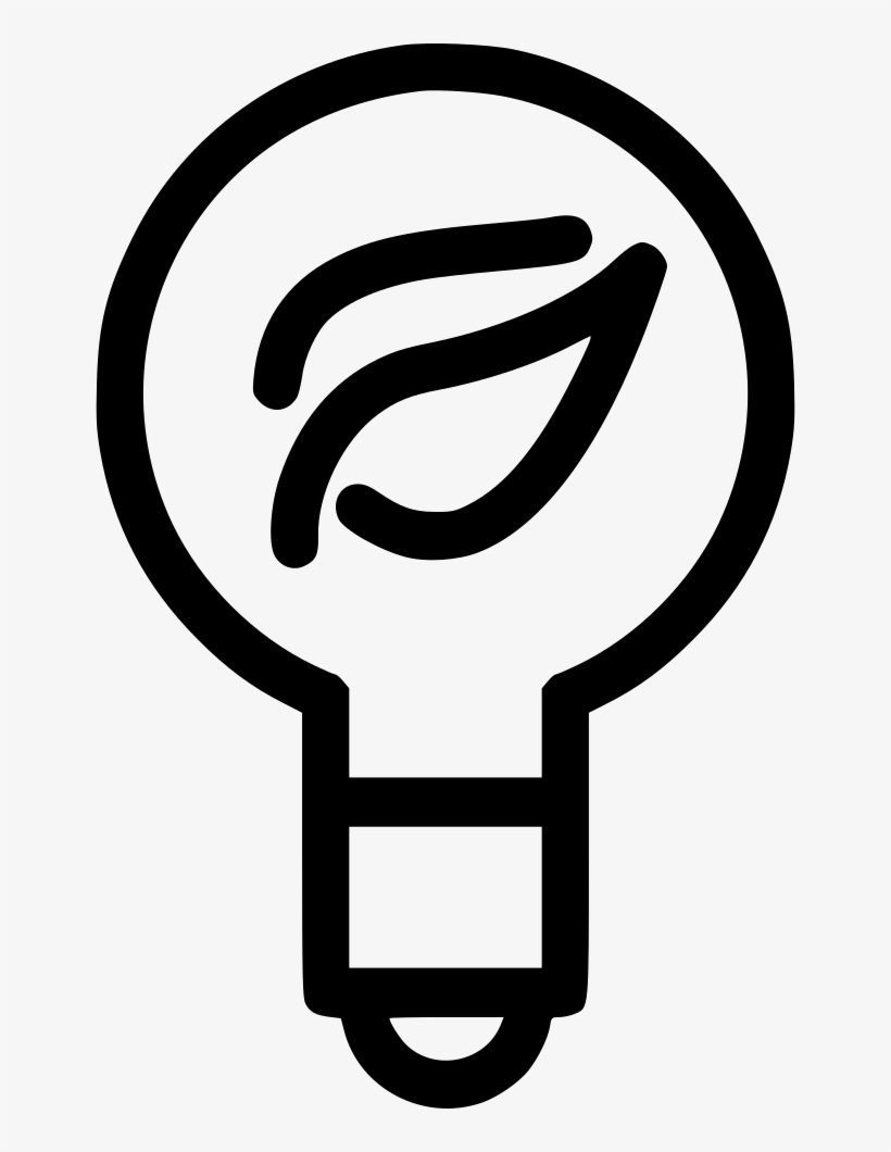 Light Bulb Leaf Comments, transparent png #8168578