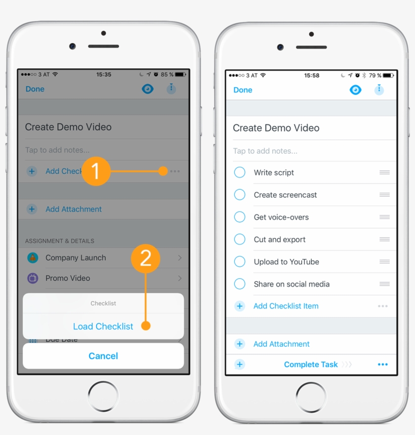 How To Load A Checklist - Iphone, transparent png #8169413