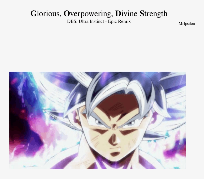 Dragon Ball Super - Imagens Dragon Ball Instinto Superior, transparent png #8169941