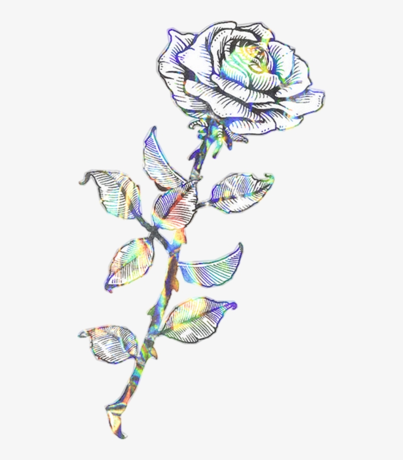 Flower Glitch Glitter Tattoo Sketch - Sketch, transparent png #8169988