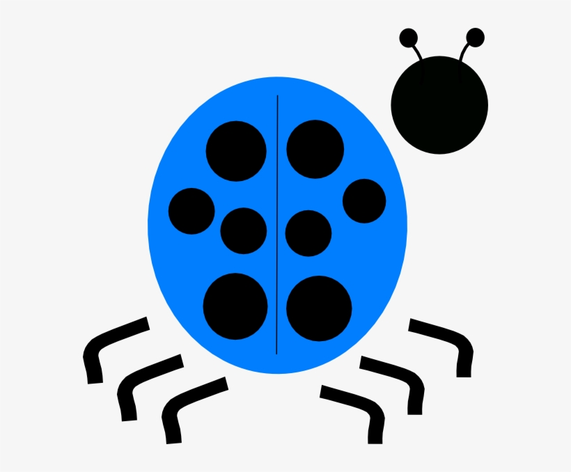 Blue Ladybug Clip Art At Clkercom Vector Online Royalty - Clip Art, transparent png #8169992