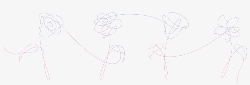 The Flowers From Each Album Version Connect - Bts Love Yourself Album Art, transparent png #8170731