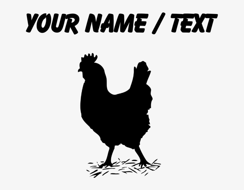 Custom Chicken Silhouette Boxer Shorts - Rooster, transparent png #8171077