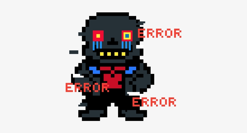 Error Sans - Error Sans Pixel Art - Free Transparent PNG Download - PNGkey