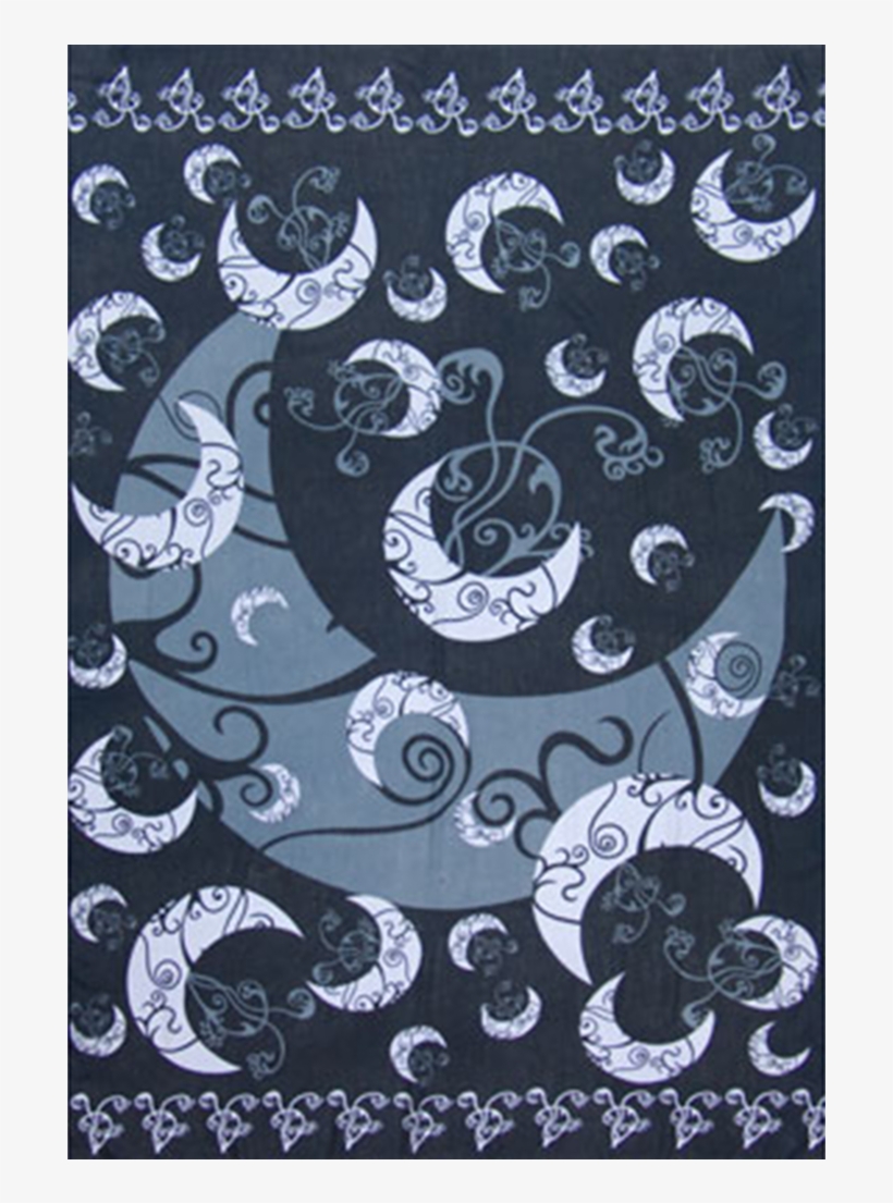 Black Moon Sarong - Beach Towel, transparent png #8171756