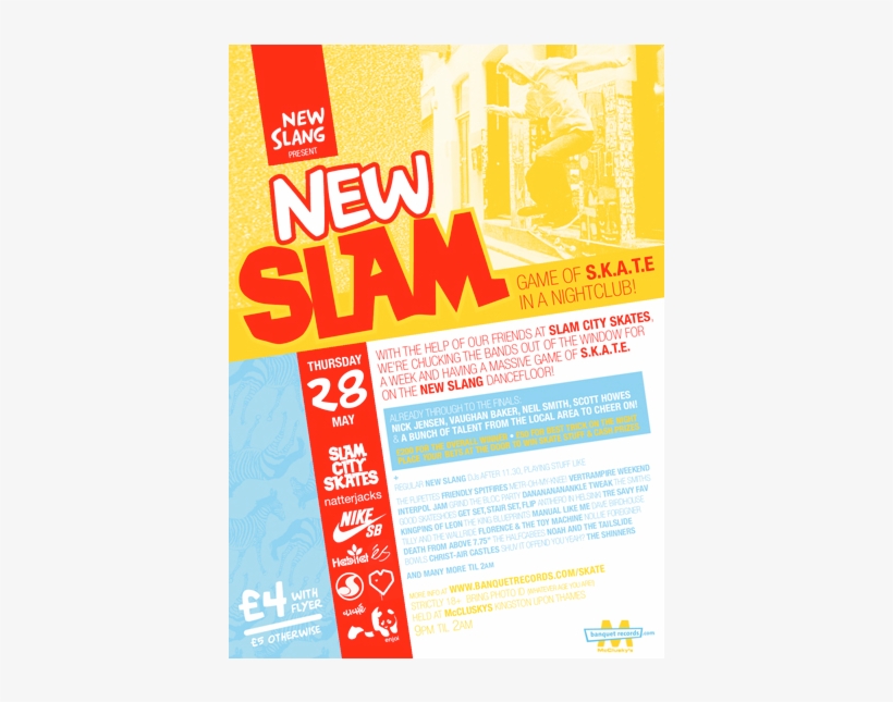 New Slam 28th May At New Slang, Kingston Out Of Stock - Enjoi Panda, transparent png #8171902
