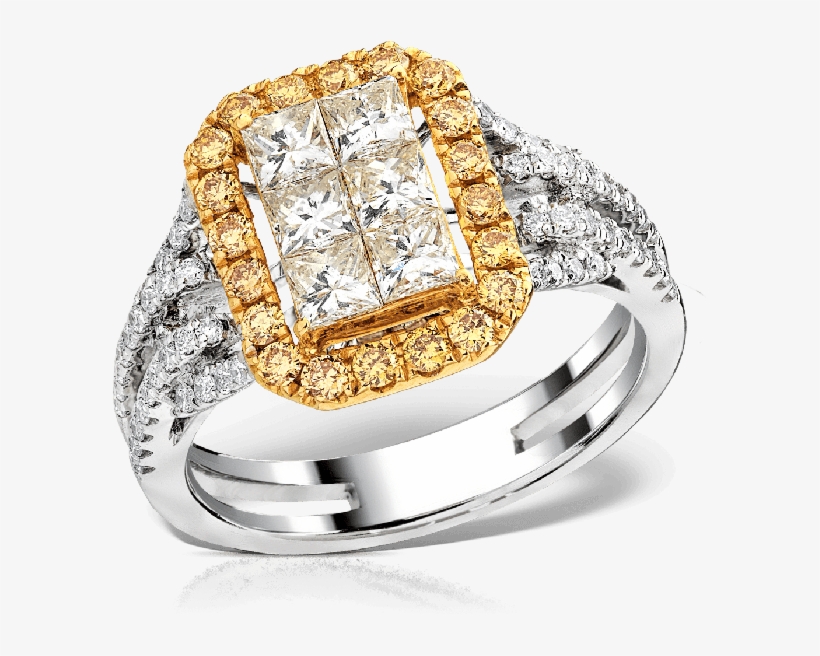 Inel Diamante Galbene Dite00010 Teilor - Pre-engagement Ring, transparent png #8171957