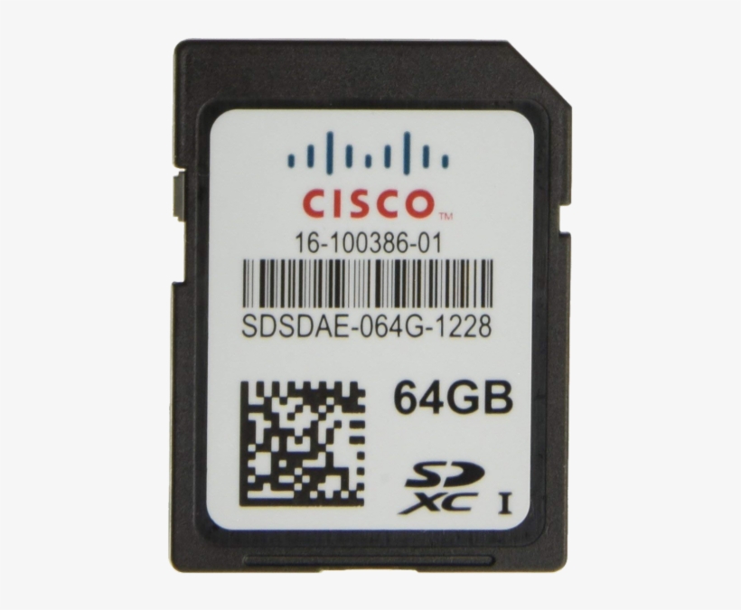Cisco 64 Gb Sd Card Module - Ucs Sd 64g S, transparent png #8172043