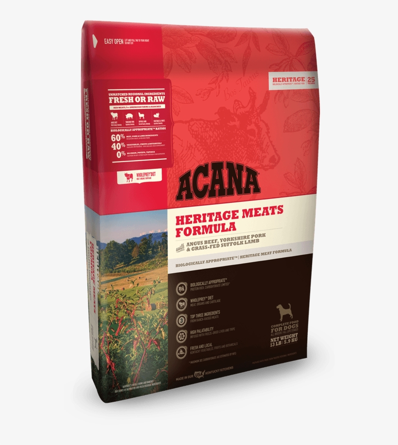 Ds Heritage Meats Fr Sm Temp - Acana Dog Food Red Meat, transparent png #8173082