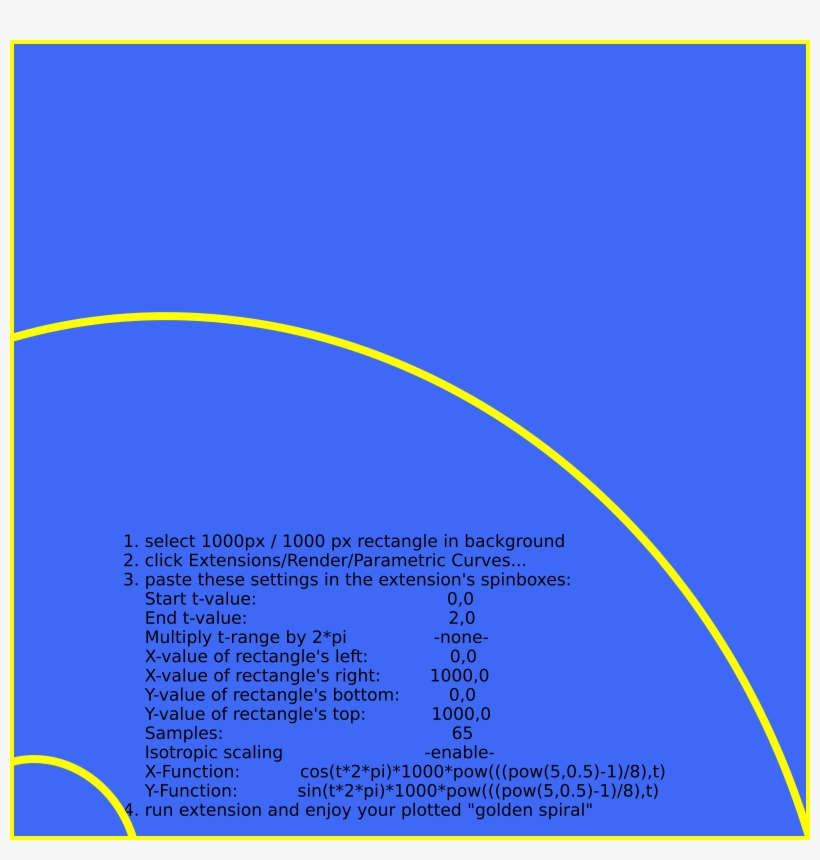 Parametric Golden Spiral - Circle, transparent png #8173531