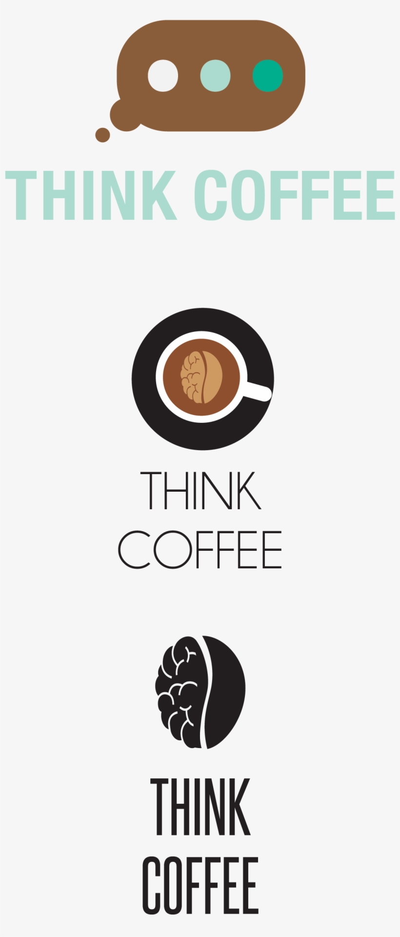 Think Coffee Logo Design - Poster, transparent png #8174776