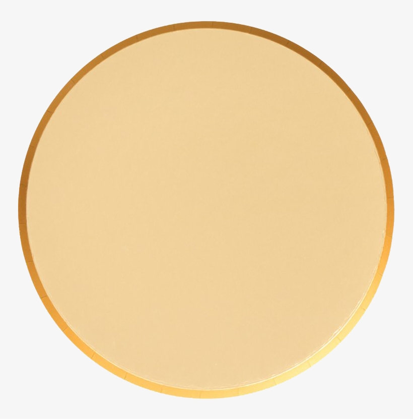 Gold Plates- Large - Circle, transparent png #8175225
