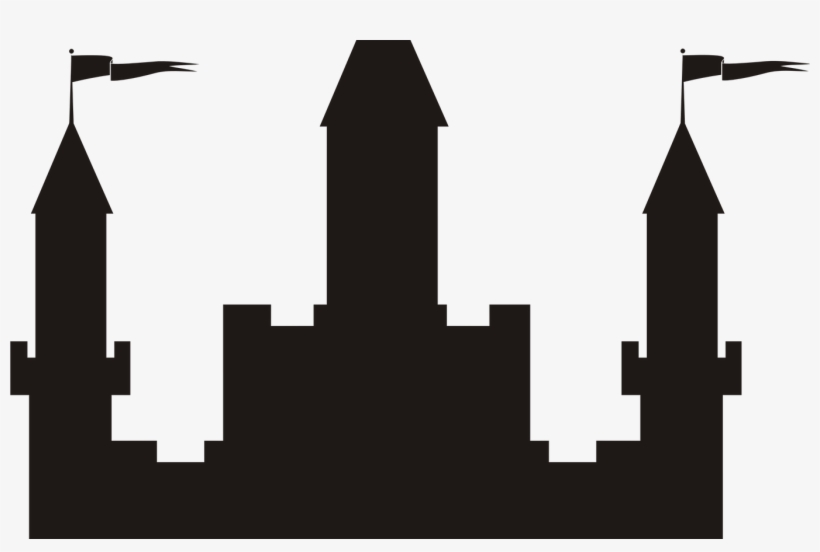 Disney Castle Silhouette Free Download Best Disney - Castle Silhouette, transparent png #8175388