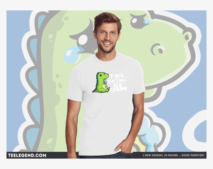 Sad T-rex - Shirt, transparent png #8175509