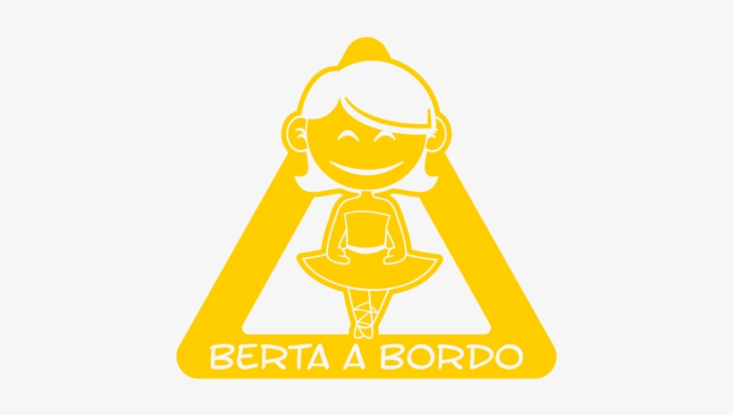 Bebe A Bordo Bailarina Personalizado - Cartoon, transparent png #8175617