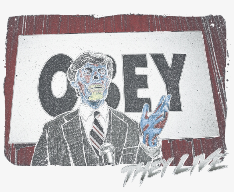 They Live Obey Juniors T-shirt - John Carpenter They Live, transparent png #8175948