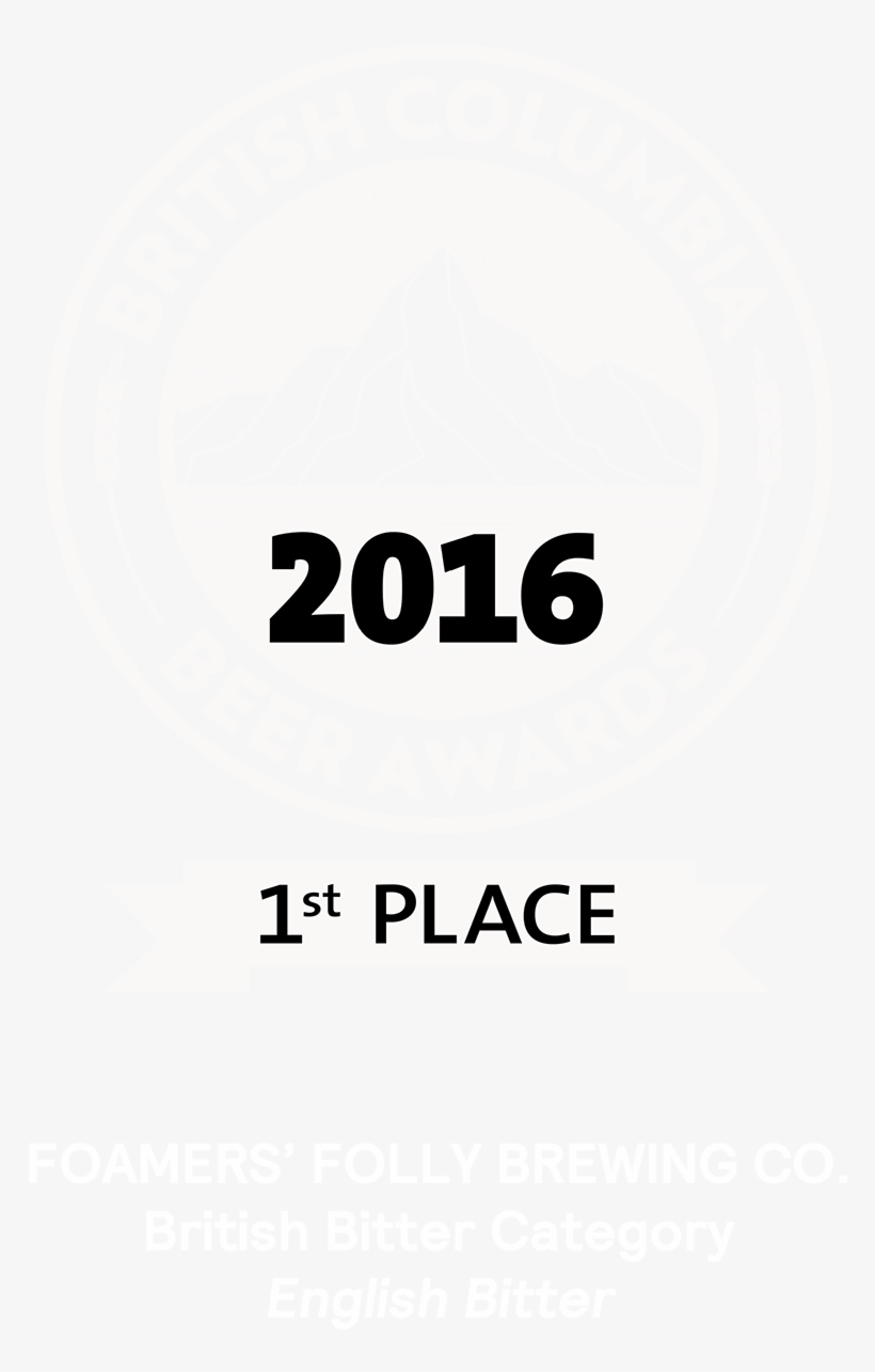 Bc Beer Awards 2016, 1st Place In The British Bitter - Poster, transparent png #8175953