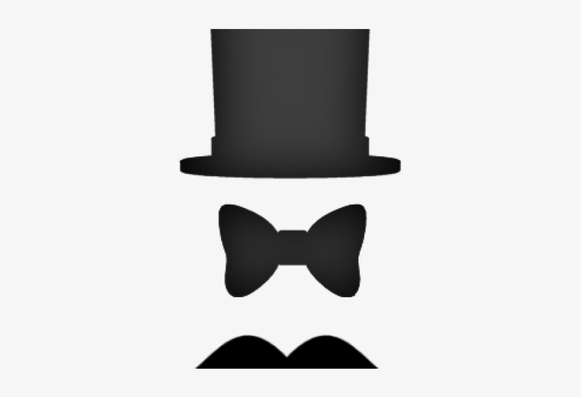 Little Man Bow Tie And Mustache, transparent png #8176192