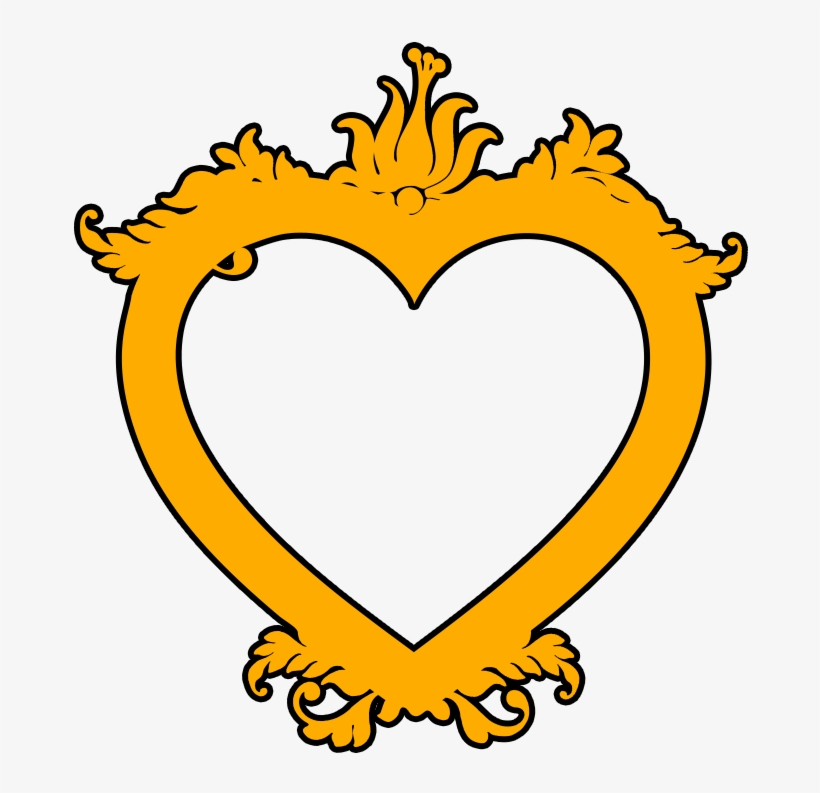 Frame Heart Png Transparent - Heart, transparent png #8176537