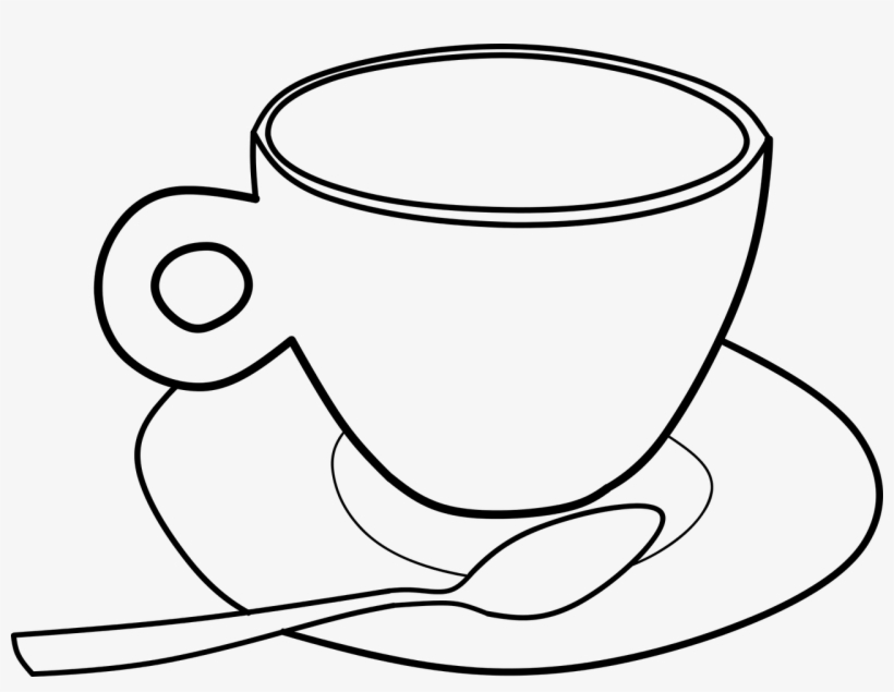 Vector Graphics,free Pictures - Cup Outline Clipart, transparent png #8176939